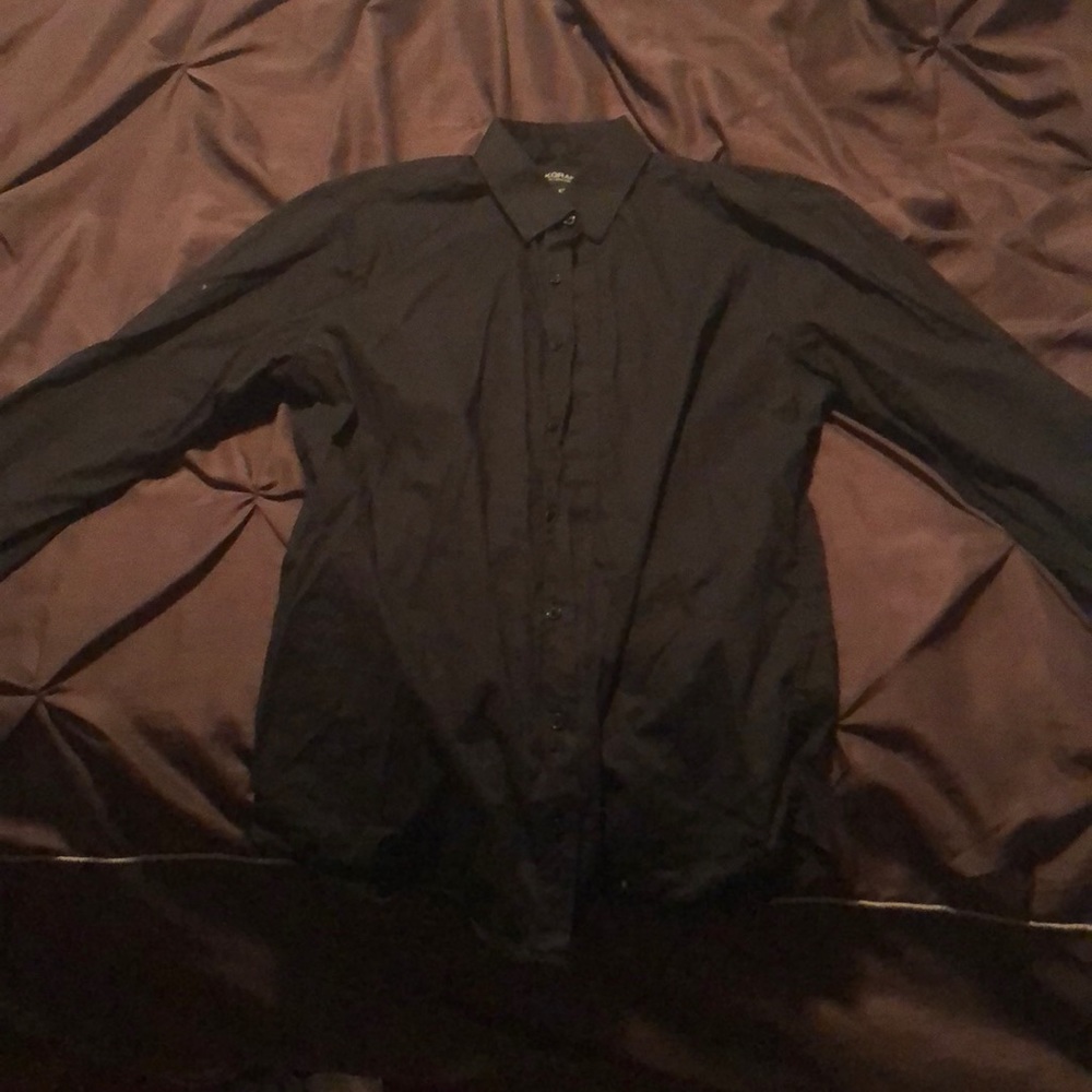 Men’s black button down